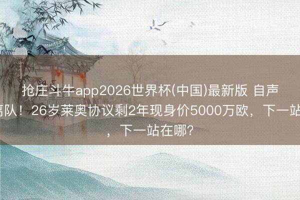抢庄斗牛app2026世界杯(中国)最新版 自声称思离队！26岁莱奥协议剩2年现身价5000万欧，下一站在哪？